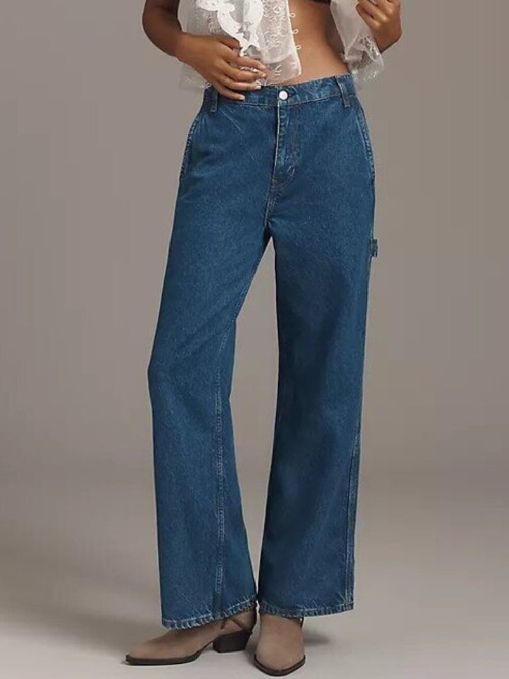 Reformation NWT Diego Mid Rise Baggy Utility Jeans - Size 27